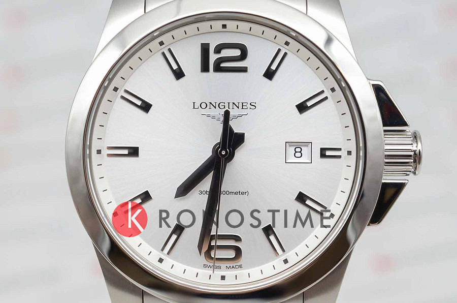 Часы Longines Conquest L3.760.4.76.6 — металл сталь, Швейцария