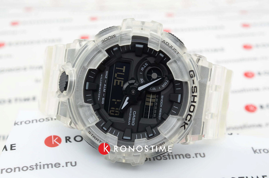 Часы Casio G-Shock GA-700SKE-7A — прозрачный, пластик