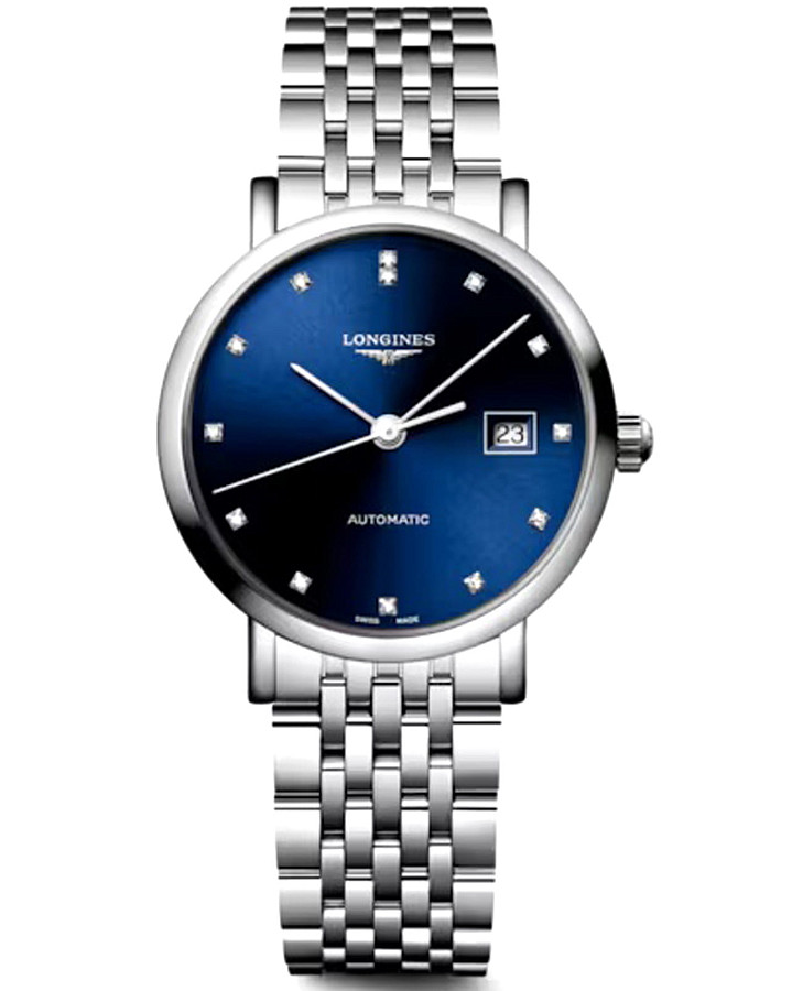 Часы Longines Elegance Elegant Collection 29 mm L4.310.4.90.6 — женские, синий