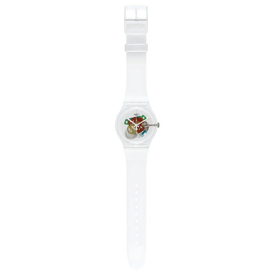 Часы Swatch New Gent Biosourced SO29K104-S06 — прозрачный, пластик