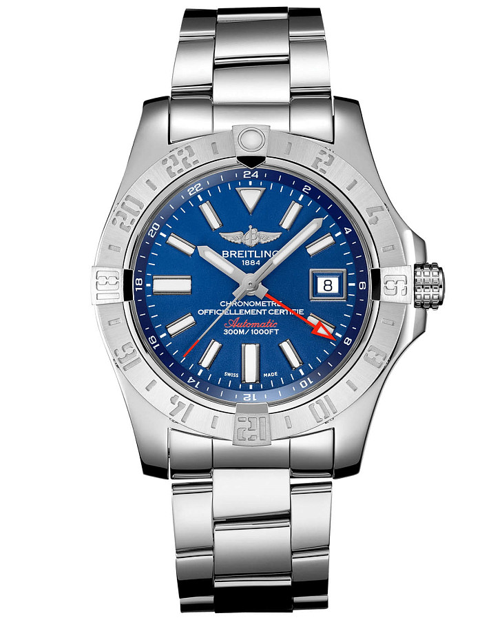 Часы Breitling Avenger II GMT A32390111C1A1 — мужские, синий