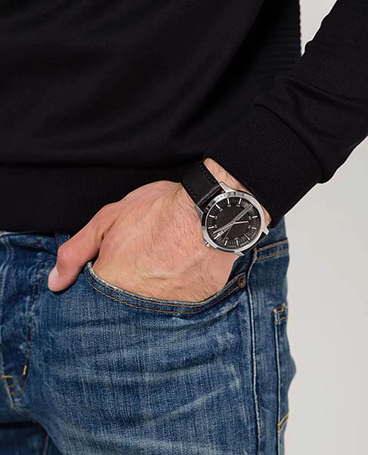 Часы Armani Exchange Hampton AX2101 — кожаный, мужские