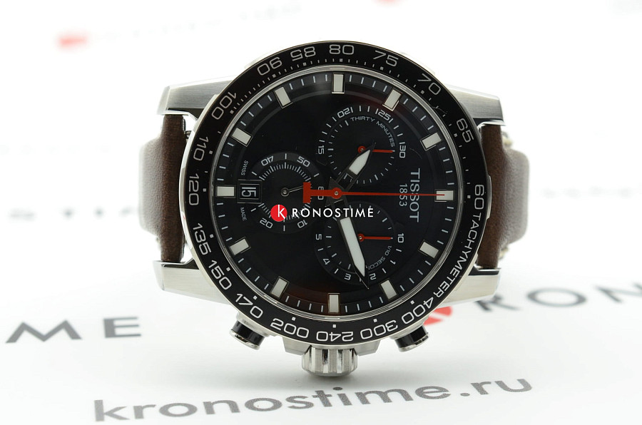 Часы Tissot SuperSport Chrono T125.617.16.051.01 — мужские, коричневый