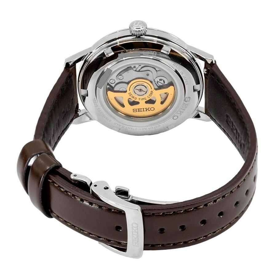 Часы Seiko Presage SRPJ17J1 — зеленый, сталь металл