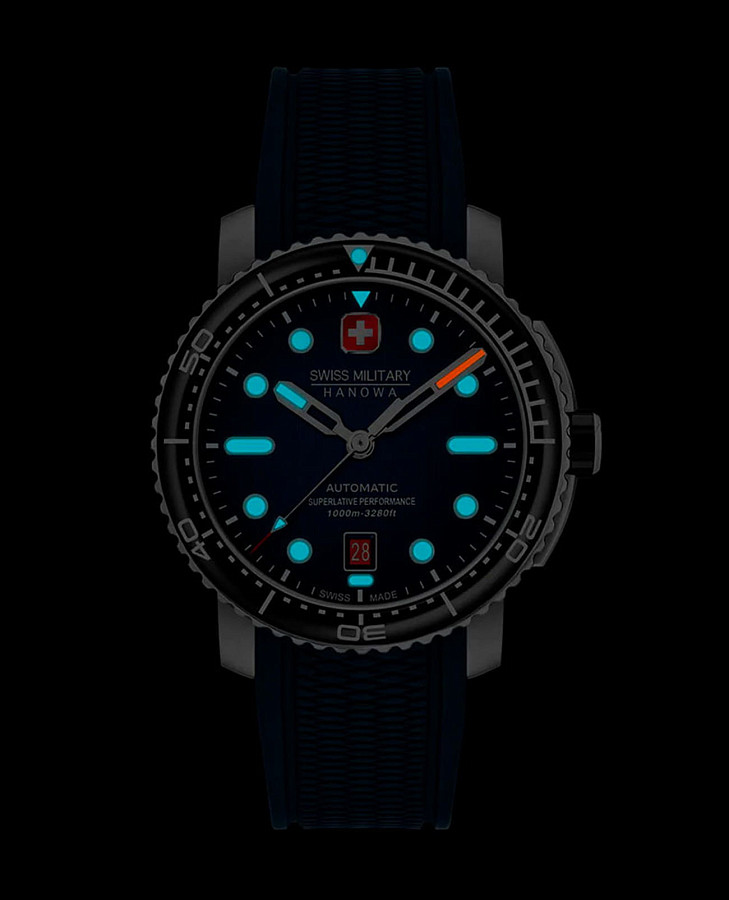 Часы Swiss Military Hanowa Maitre Plongeur SMWGL0002002-SET — мужские, серебристый