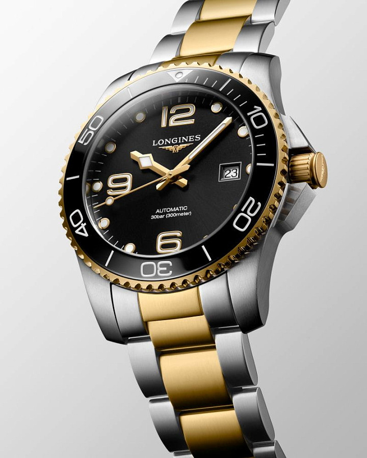 Часы Longines HydroConquest L3.781.3.56.7 — сталь c pvd покрытием, мужские