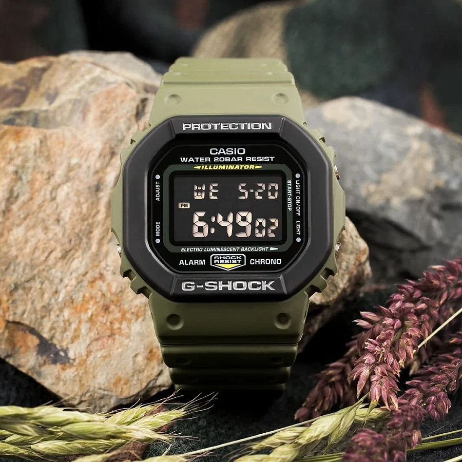 Часы Casio G-Shock DW-5610SU-3DR (DW-5610SU-3E) — электронные, Япония, мужские