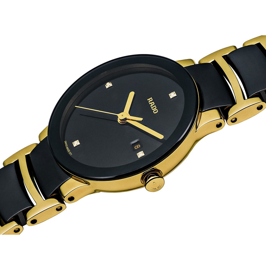 Часы Rado Centrix Diamonds R30930712 — сталь металл керамика, Швейцария