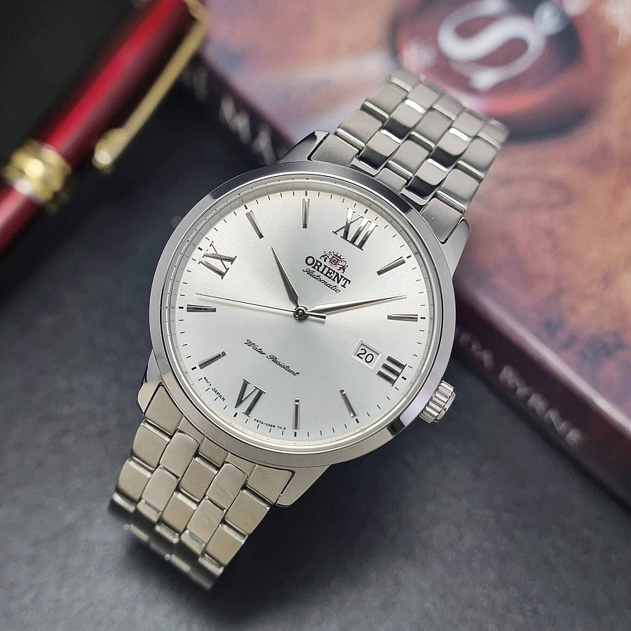 Часы Orient Classic Automatic RA-AC0F10S (RN-AC0F10S) — белый, сталь металл
