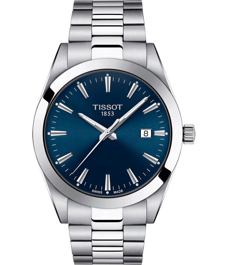 Часы Tissot Gentleman T127.410.11.041.00 — мужские, синий