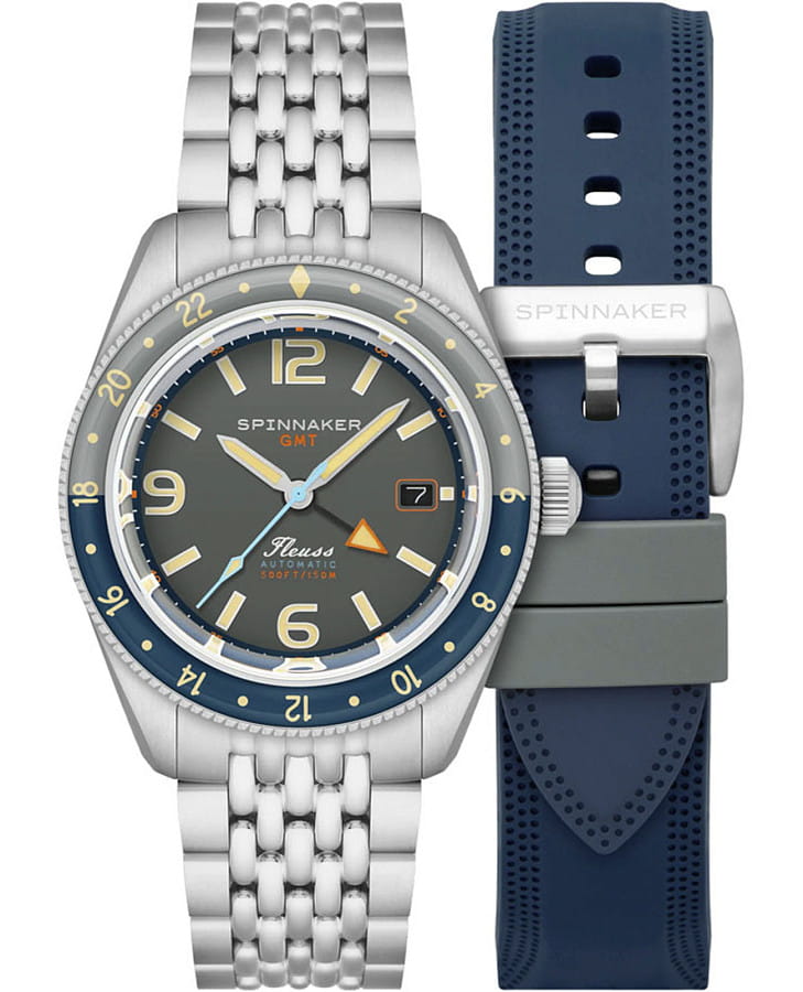 Часы Spinnaker Fleuss Gmt Automatic SP-5120-11 — мужские, зеленый