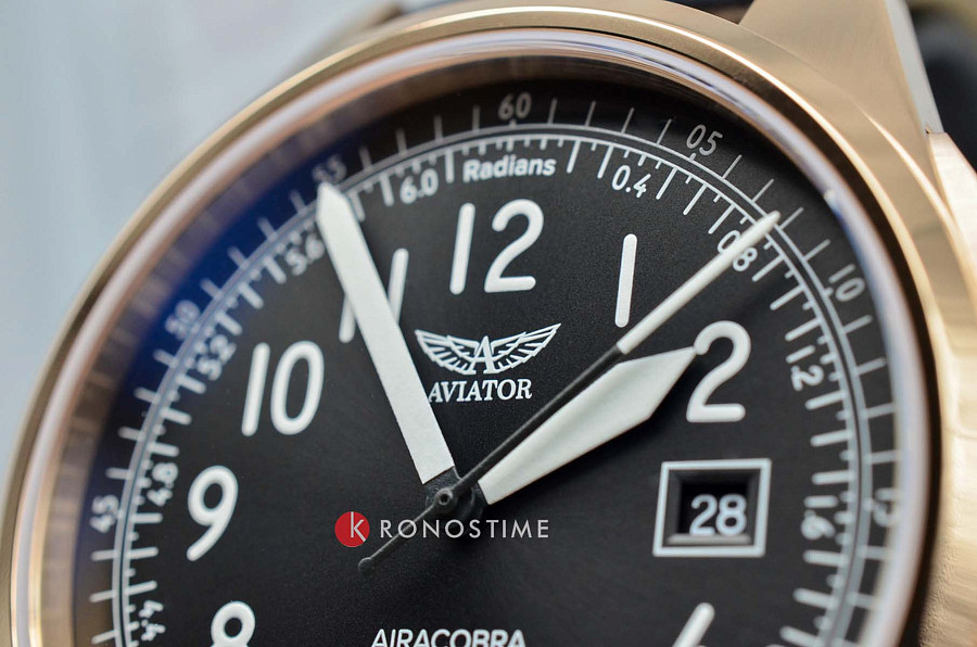 Часы Aviator Airacobra V.1.38.2.322.4 — кожаный, мужские