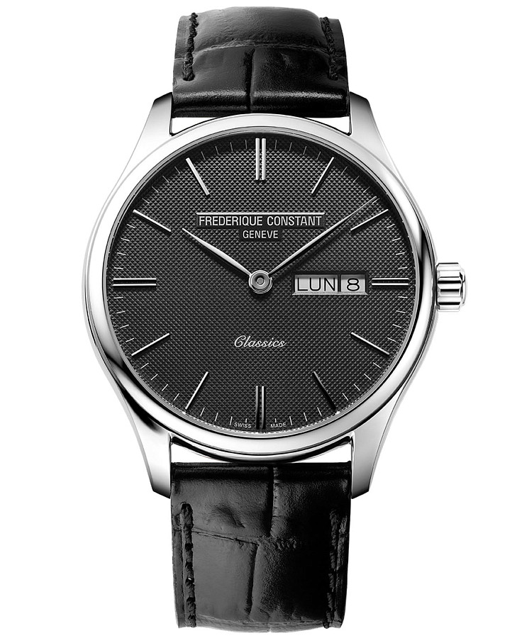 Часы Frederique Constant Classics Mens Quartz FC-225GT5B6 — мужские, черный