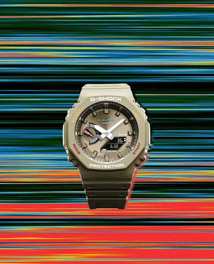 Часы Casio G-Shock GA-B2100FC-3ADR (GA-B2100FC-3A) — зеленый, карбон пластик