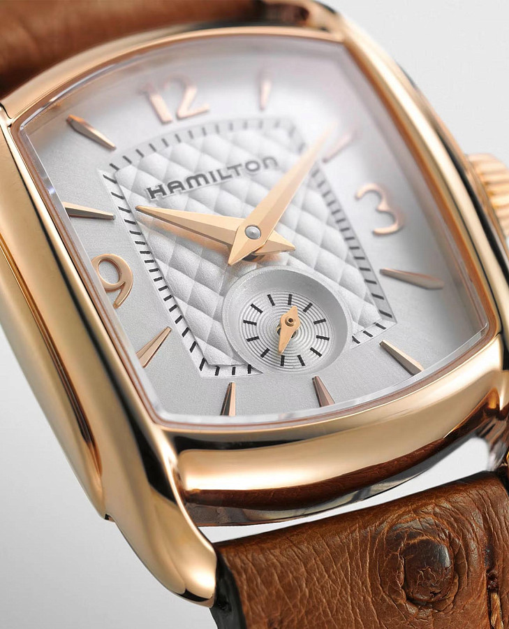 Часы Hamilton American Classics Bagley H12341555 — кварцевые, сталь металл