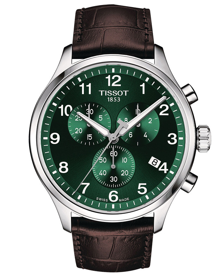 Часы Tissot Chrono XL Classic T116.617.16.092.00 — мужские, зеленый