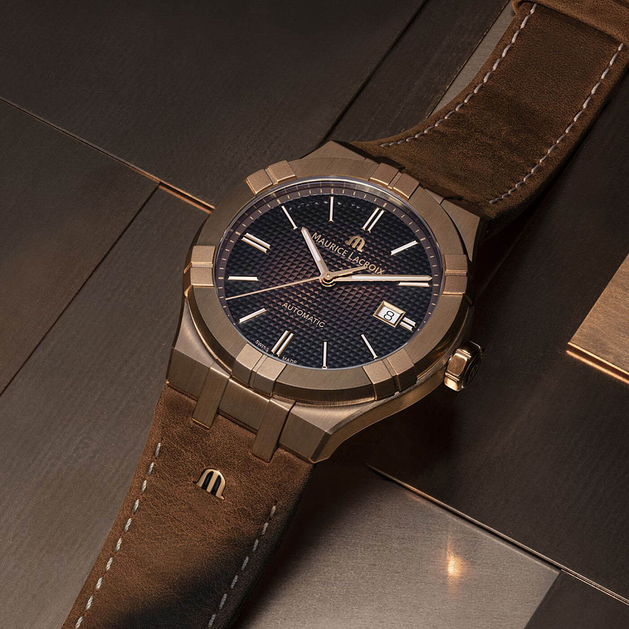 Часы Maurice Lacroix Aikon Automatic Bronze AI6008-BRZ01-730-3 — Швейцария, механические