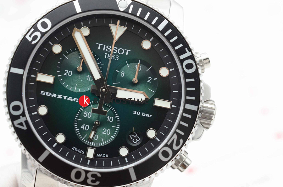 Часы Tissot Seastar 1000 Quartz Chronograph T120.417.11.091.01 — мужские, серебристый