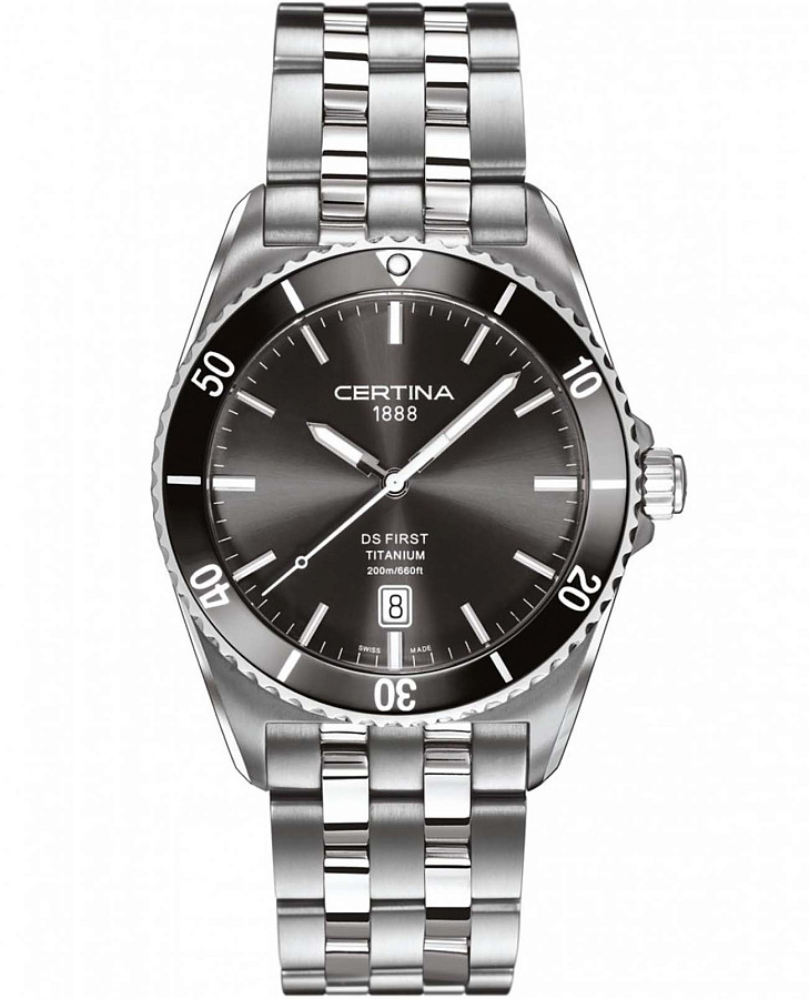 Часы Certina DS First C014.410.44.081.00 — мужские, черный