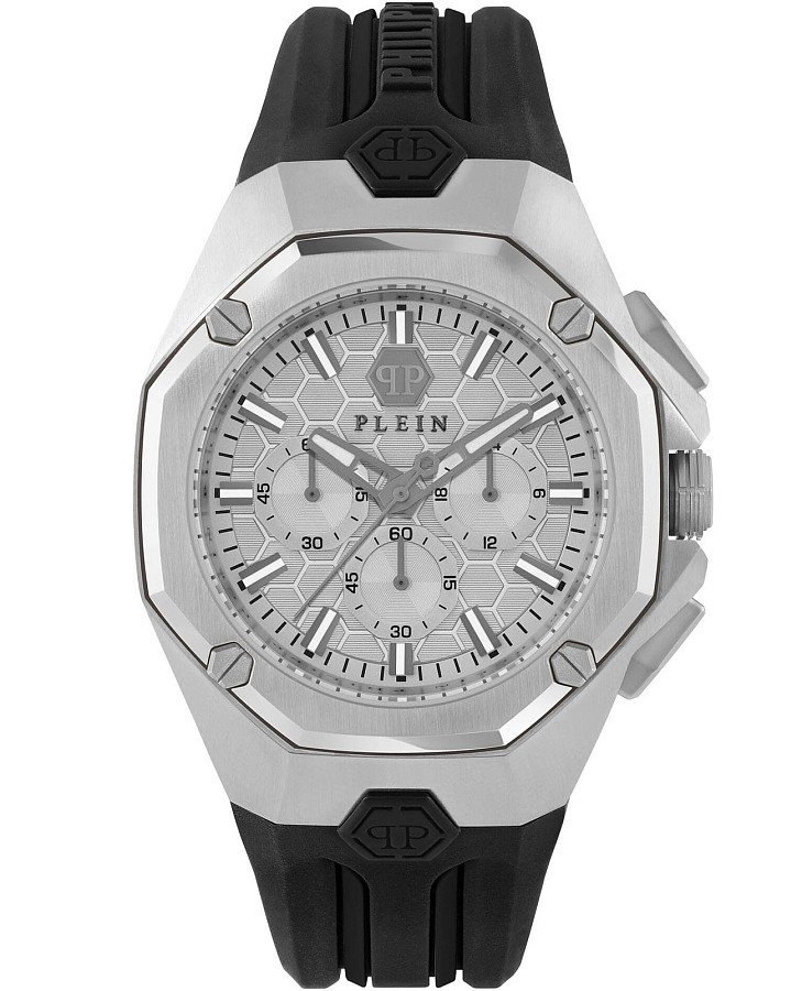 Часы Philipp Plein Octagon PWTBA0123 — мужские, серебристый