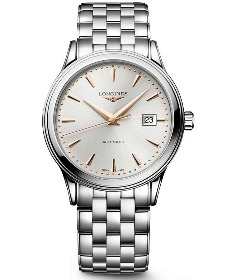 Часы Longines Flagship L4.984.4.70.6 — мужские, бежевый