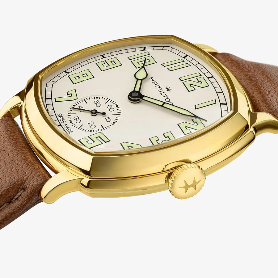 Часы Hamilton American Classic Cushion Mechanical H36139520 — сталь металл, Швейцария