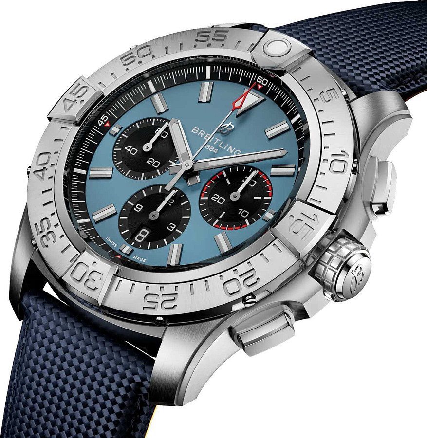 Часы Breitling Super Avenger B01 Chronograph 46 mm EB0148101C1X1 — металл титан, Швейцария