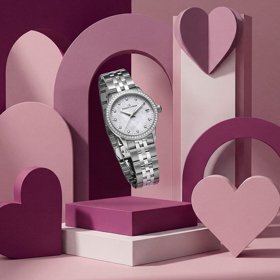 Часы Maurice Lacroix 1975 Quartz 33mm 751006-SD502-170-1 — сталь металл, Швейцария