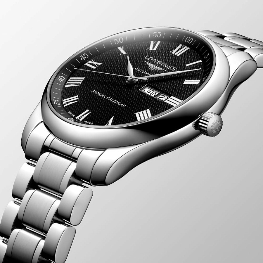 Часы Longines Master Collection L2.920.4.51.6 — механические, металл сталь