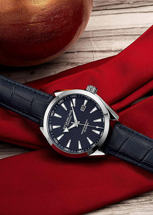 Часы Stuhrling Symphony 3953L.2 — кожаный, мужские