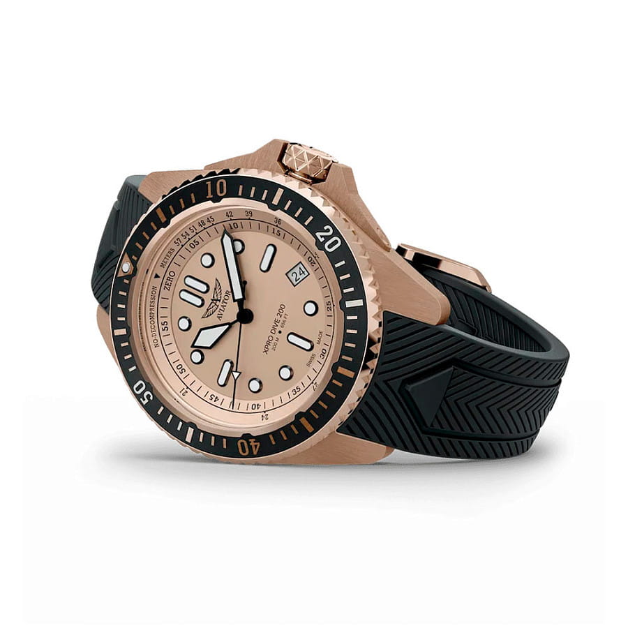 Часы Aviator Xpro Dive 200 V.1.42.2.374.6 — кварцевые, сталь металл
