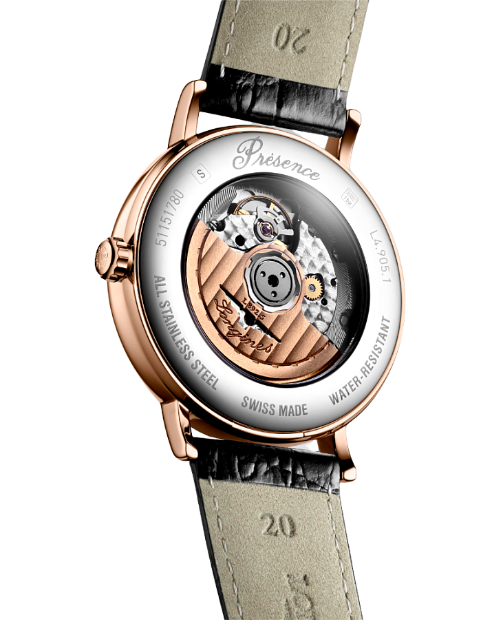 Часы Longines Presence L4.905.1.11.2 — механические, металл сталь