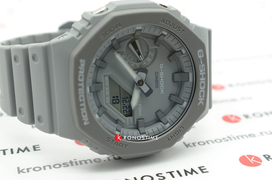 Часы Casio G-Shock GA-2110ET-8A — мужские, пластик
