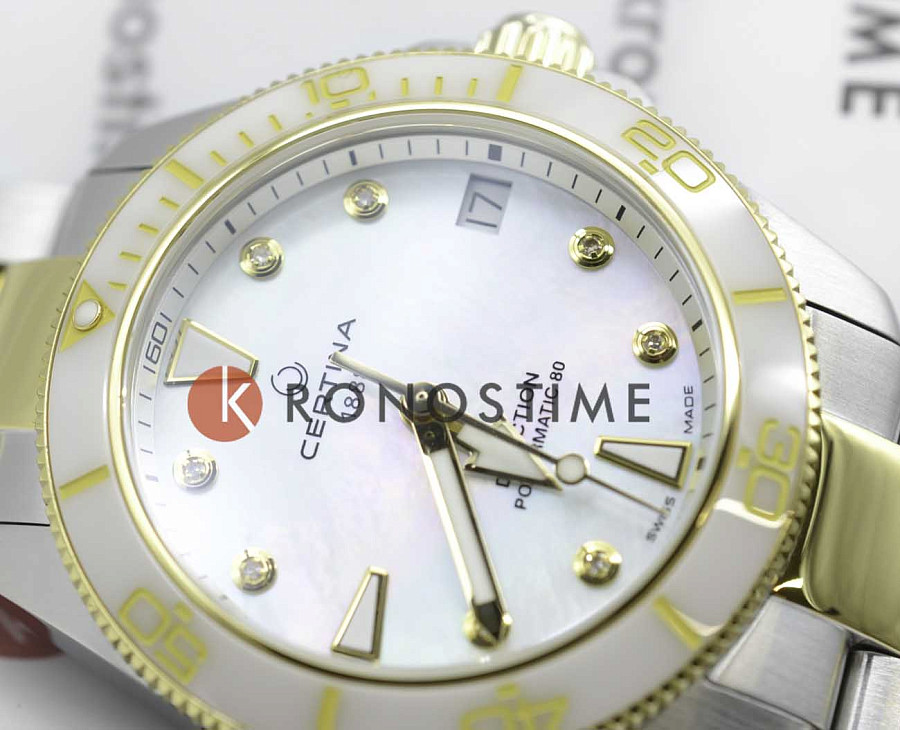 Часы Certina DS Action Lady C032.007.22.116.00 — нержавеющая сталь с pvd-покрытием, женские