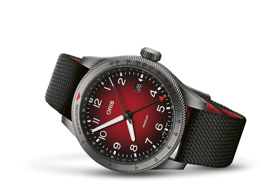 Часы Oris Propilot Gmt 01 798 7773 4268-07 3 20 14GLC — механические, сталь металл