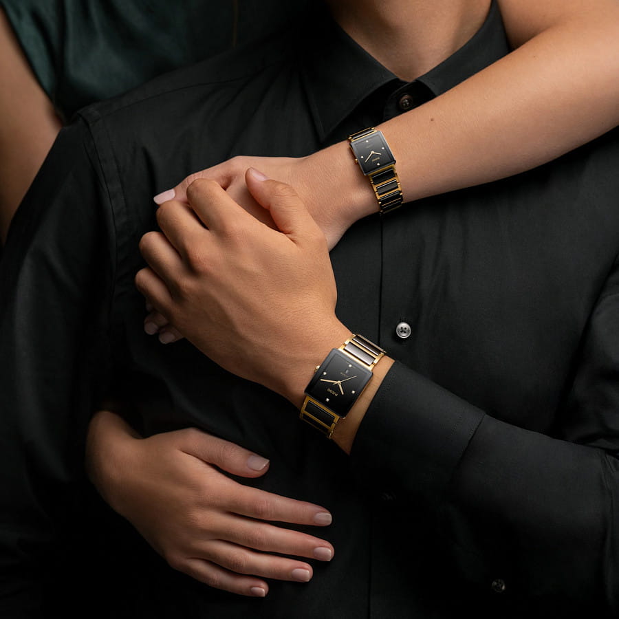 Часы Rado Integral Diamonds R20252702 — женские, нержавеющая сталь с pvd-покрытием