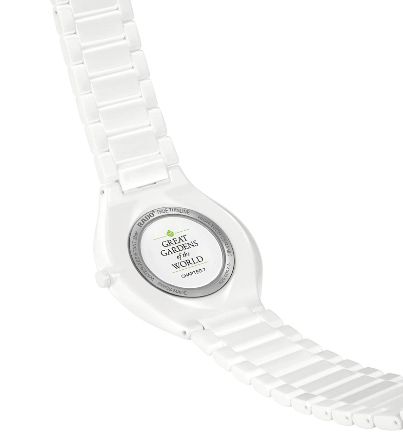 Часы Rado True Thinline x Great Gardens of the World R27007032 — керамика, Швейцария