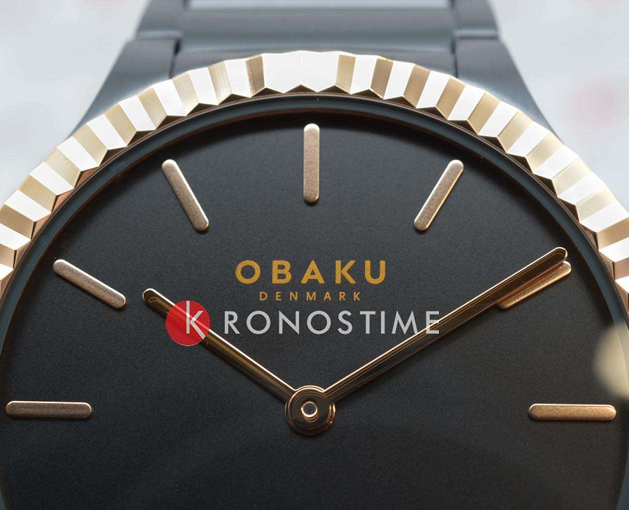 Часы Obaku Linje Jude V292GXMBSB — металл сталь, Дания