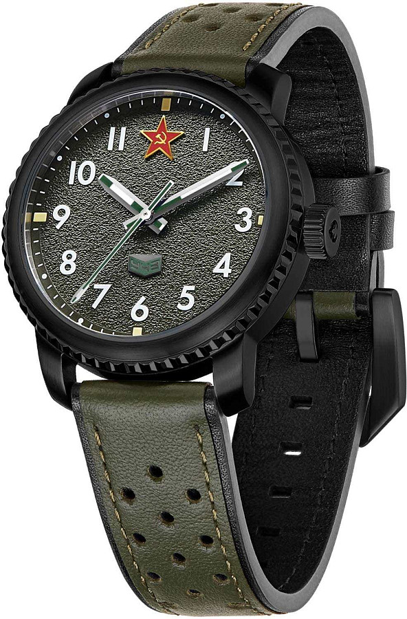 Часы УЧЗ Наследие БМ-13 Катюша 1945L-1 — механические, сталь металл