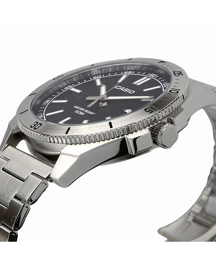 Часы Casio Collection MTP-B155D-1EV — металл сталь, Япония
