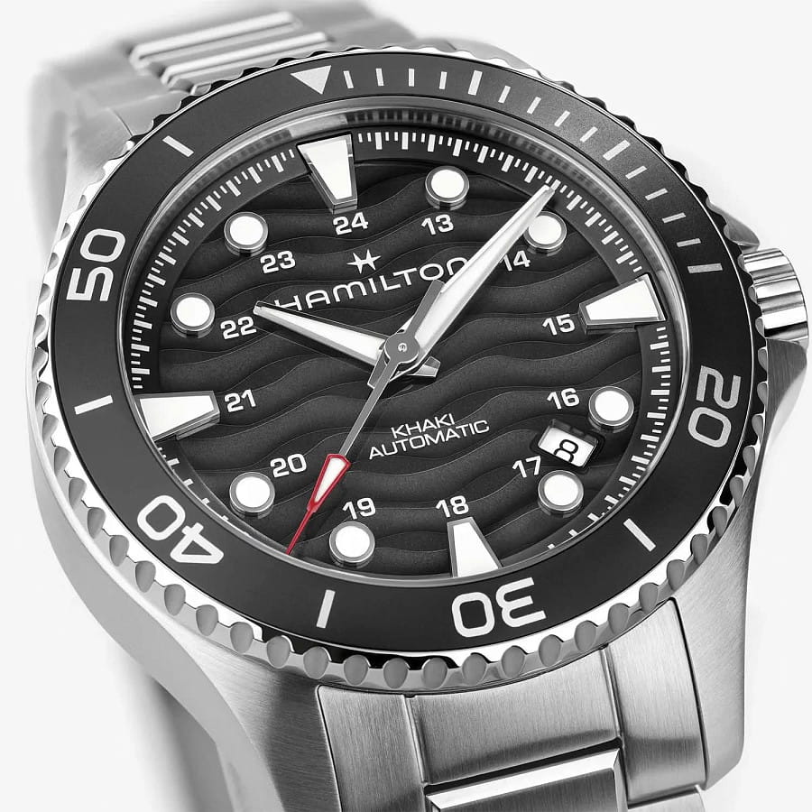 Часы Hamilton Khaki Navy Scuba Auto H82415130 — черный, металл