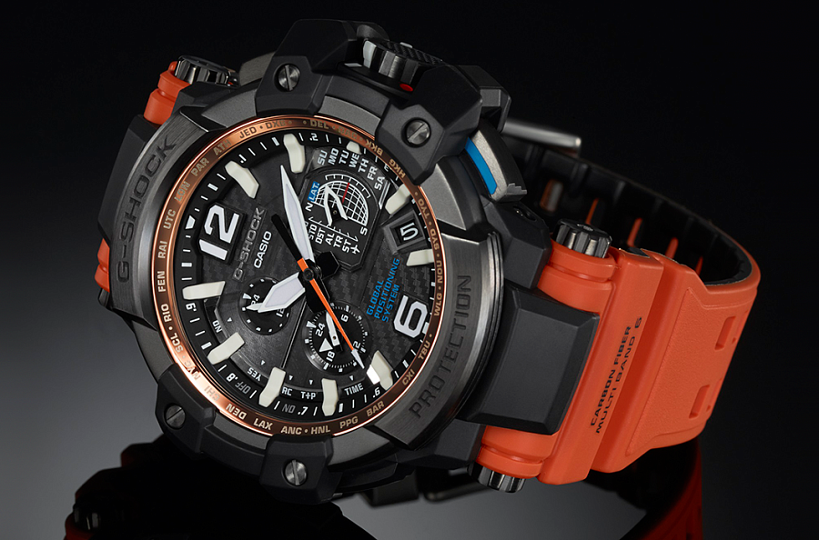 Часы Casio G-Shock GPW-1000-4A — электронные, сталь пластик