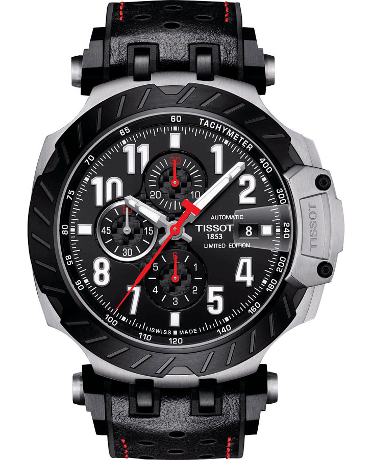 Часы Tissot T-Race MotoGP Automatic Chronograph T115.427.27.057.00 — мужские, черный