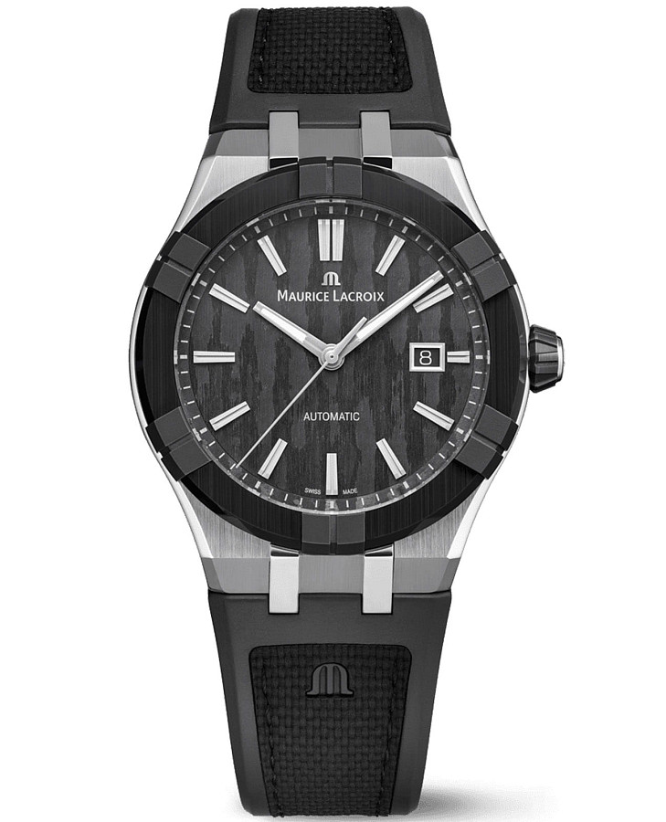 Часы Maurice Lacroix Aikon Automatic 43 mm AC6008-SSL20-330-2 — мужские, черный