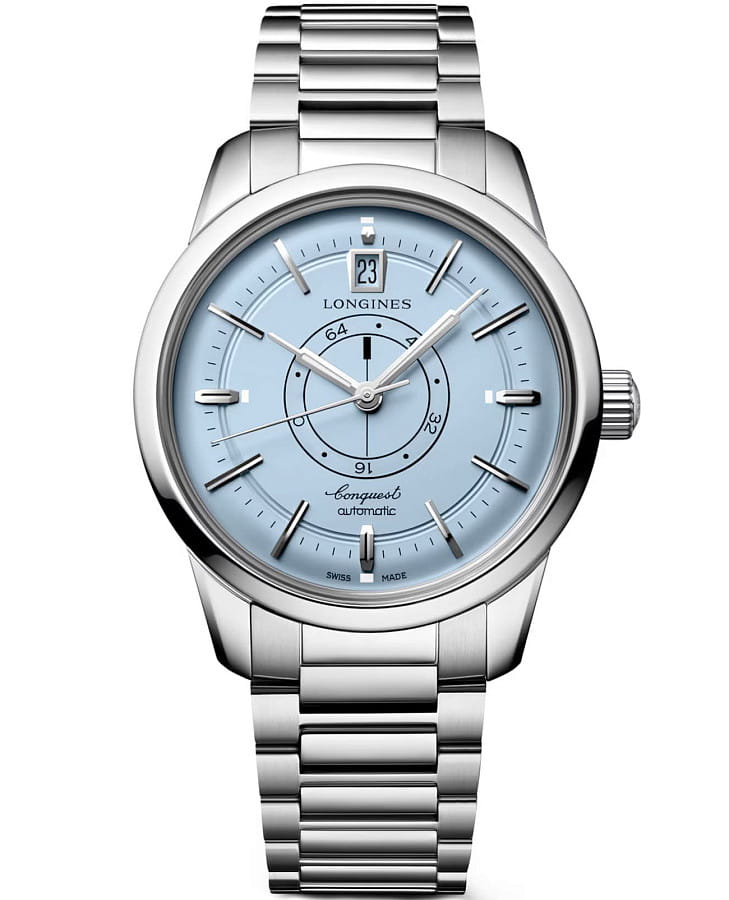 Часы Longines Heritage L1.648.4.92.6 — мужские, голубой