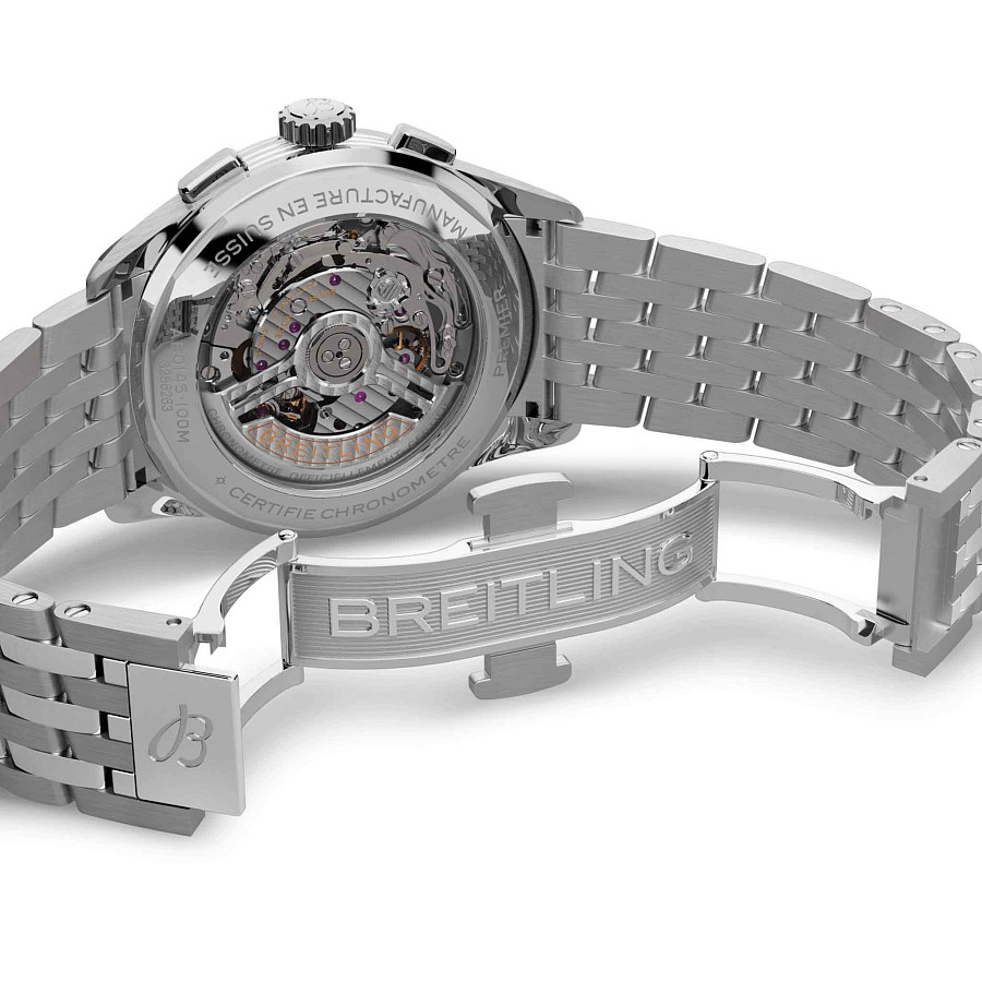 Часы Breitling Premier B01 Chronograph 42 AB0145211G1A1 — металл сталь, Швейцария