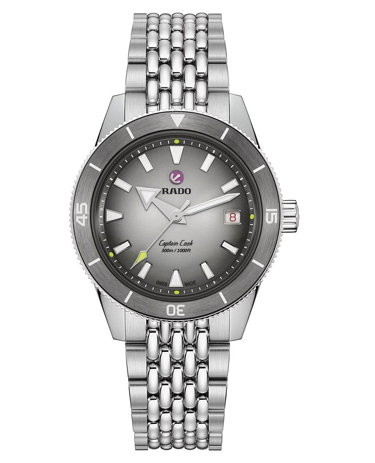 Часы Rado Captain Cook X Tennis Limited Edition R32222108 — мужские, серый