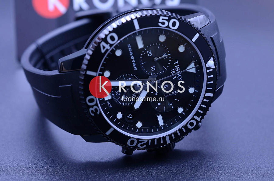 Часы Tissot Seastar 1000 Chronograph T120.417.37.051.02 — каучук, мужские