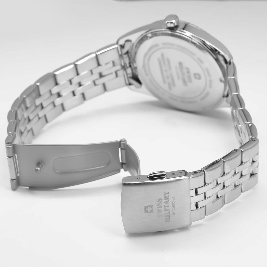 Часы Swiss Military by Chrono Сверхточные SM34065.02 — нержавеющая сталь, мужские