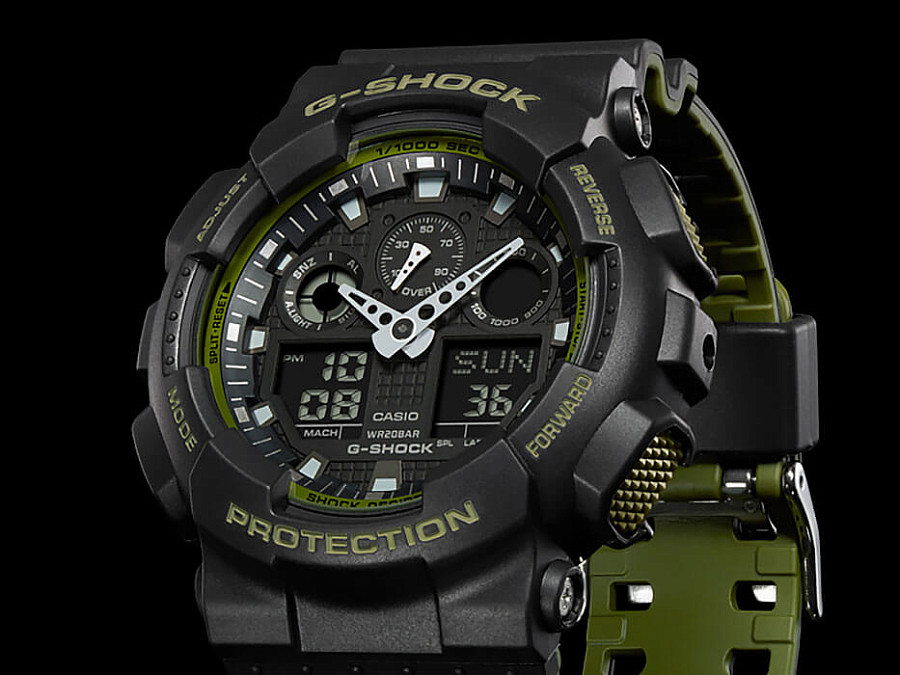 Часы Casio G-Shock GA-100L-1A — Япония, электронные
